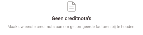 Creditnota maken