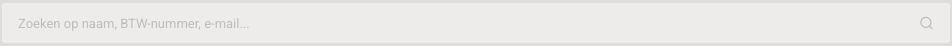 Zoeken op naam, BTW-nummer of e-mail